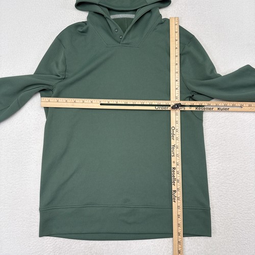 Lululemon Hoodie Men's Small Green Shift Stitch Sweatshirt - Picture 5 of 7