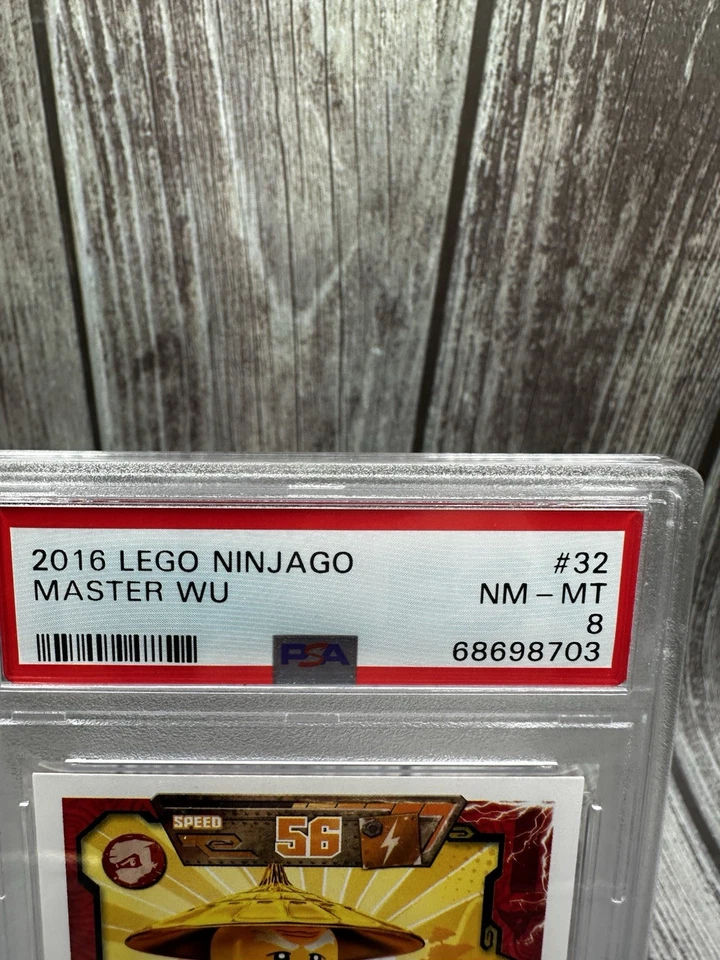2016 LEGO NINJAGO Trading Card Game MASTER WU #32 PSA Nm/Mt 8 - Image 2 of 4