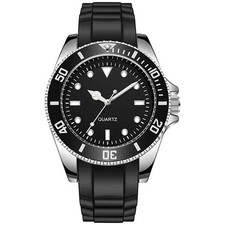 Men’s Diver Watch Swiss Style Sports Seiko Movement Rubber High Quality UK