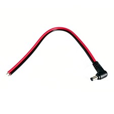 5.5X2.1Mm Right Angle Male to Wire Pigtail Cord 30Cm Power Cable for CCTV Camera