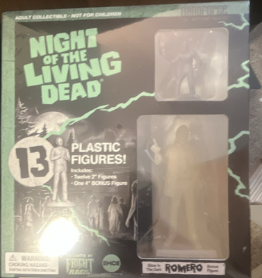 NanoForce Night of the Living Dead Exclusive Glow in the Dark 13 Plastic Figures