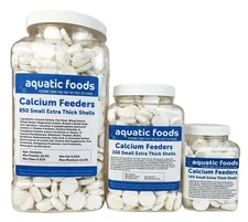 Aquatic Foods Inc. Calcium Enriched Food Shells, Small Extra Thick Shells for...