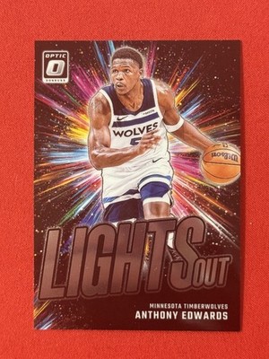 2024-25 Donruss Optic #15 Anthony Edwards Lights Out Fast Break 