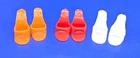 New Listing3 Barbie White Red Orange Open Toe OT Heels Mules Shoes Vintage 1960's Japan Lot