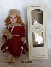 Puppe Sammlerpuppe 30 Cm Handarbeit Porzellan Handarbeit