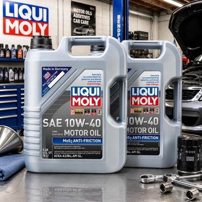 LIQUI MOLY 2043 MoS2 Antifriction Motor oil 10W-40; 5 Liter 2 PACK
