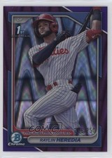 2024 Bowman Chrome Prospects Purple RayWave Refractor /250 Raylin Heredia 06qf