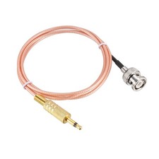 3ft BNC Male to 3.5mm 1/8" Male Coaxial Power Audio Cable 50ohm