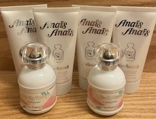 Anais Anais L'Original by Cacharel 2 oz EDT Perfume Body Lotion 1.7 Oz x 4 New
