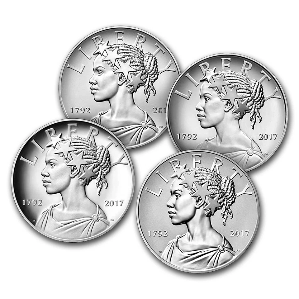 2017 Four-Medal Silver American Liberty Set (w/Box & COA) - Image 2 of 4