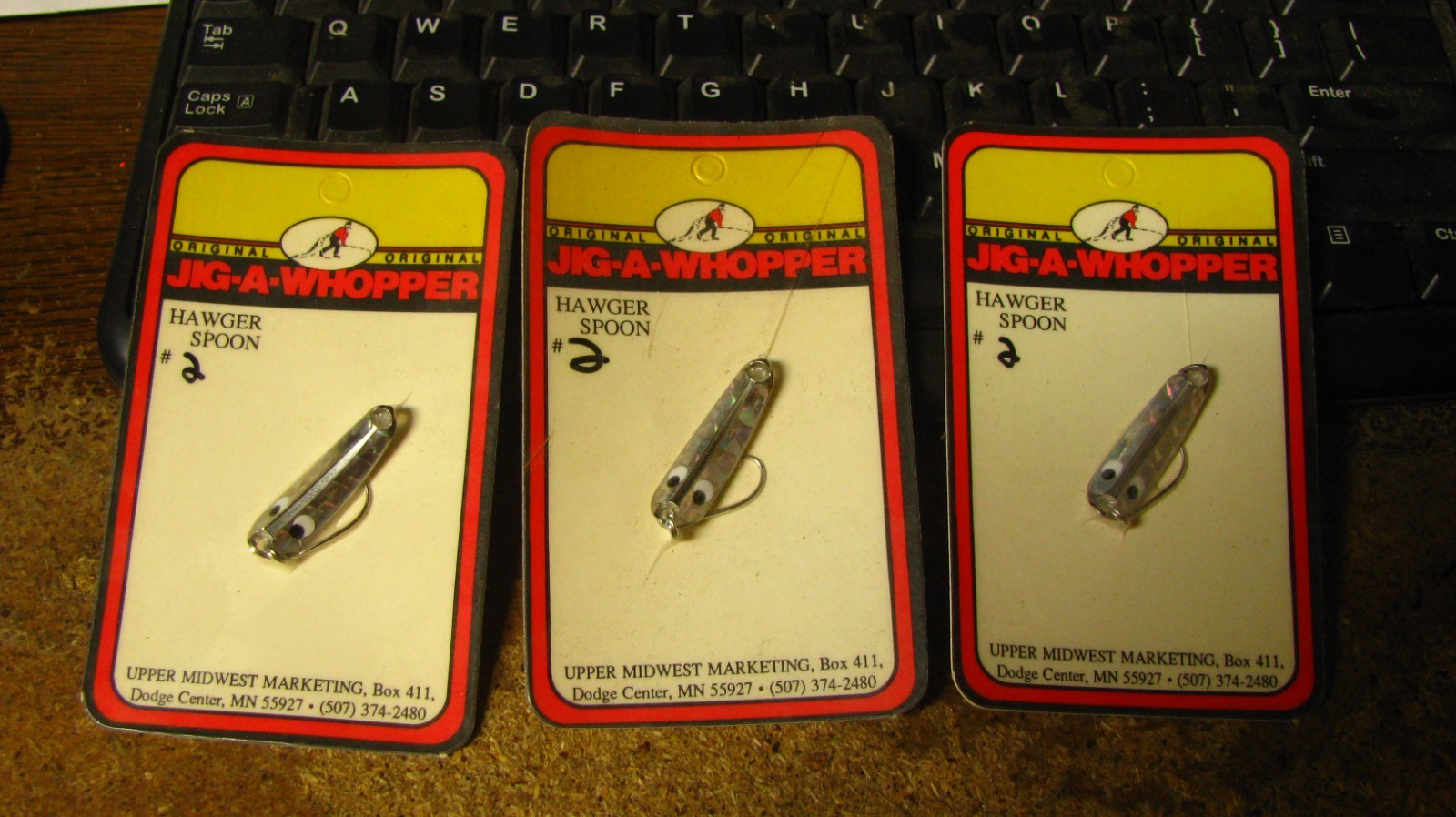 Jig a whopper, NOS, NIP, 3 ct,  silver holographic, free shipping