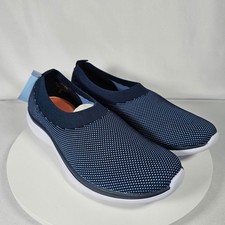 New Easy Spirit Gotttobe2 Navy Knit Slip On Walking Shoes Women's Size 9.5 M NIB