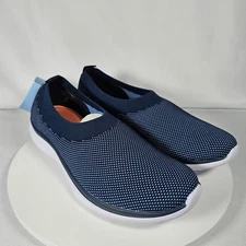 Easy Spirit Gotttobe2 Navy Knit Slip On Walking Shoes Women's Size 9.5 M NIB