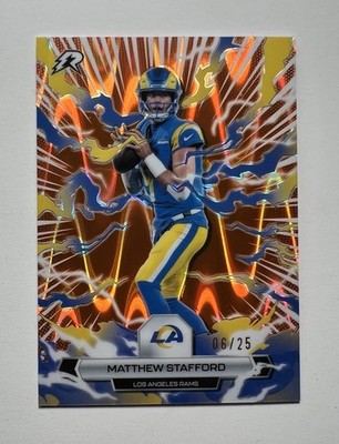 2025 Topps Resurgence /25 Matthew Stafford ORANGE POWER SURGE #57 LA Rams🔥