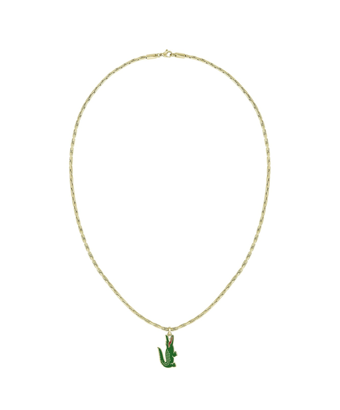 Lacoste Men's Arthor Jewelry Necklace, Stainless Steel, Rectangular Box Chain...