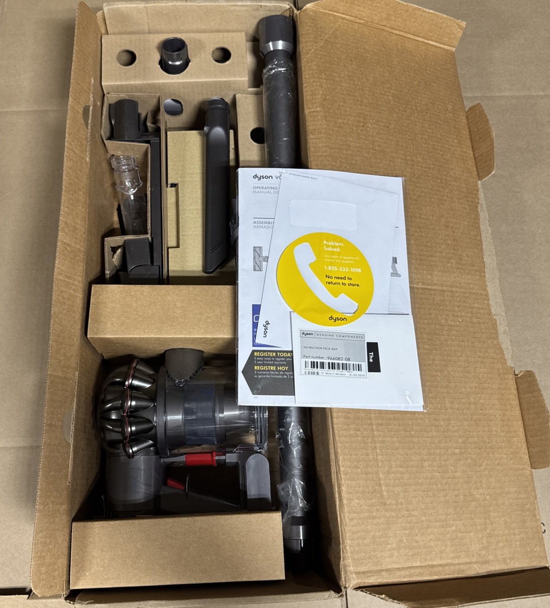 Dyson V6 Motorhead Fuschia Stick Cordless Vacuum Cleaner for