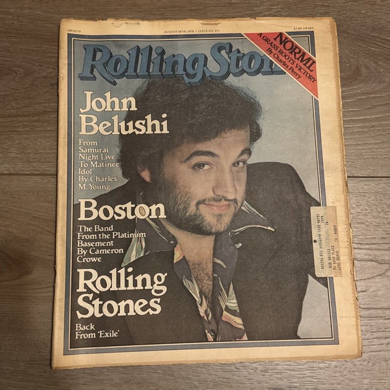 Rolling Stone Magazine August 10 1978 Issue 271 John Belushi Boston