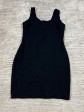 Active USA Dress Womens Medium Black Mini Sleeveless Rayon Blend Casual
