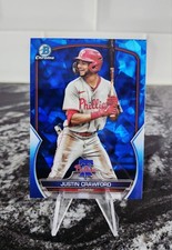 🔥JUSTIN CRAWFORD - 2023 BOWMAN DRAFT CHROME SAPPHIRE EDITION - #BDC-71🔥 (B)
