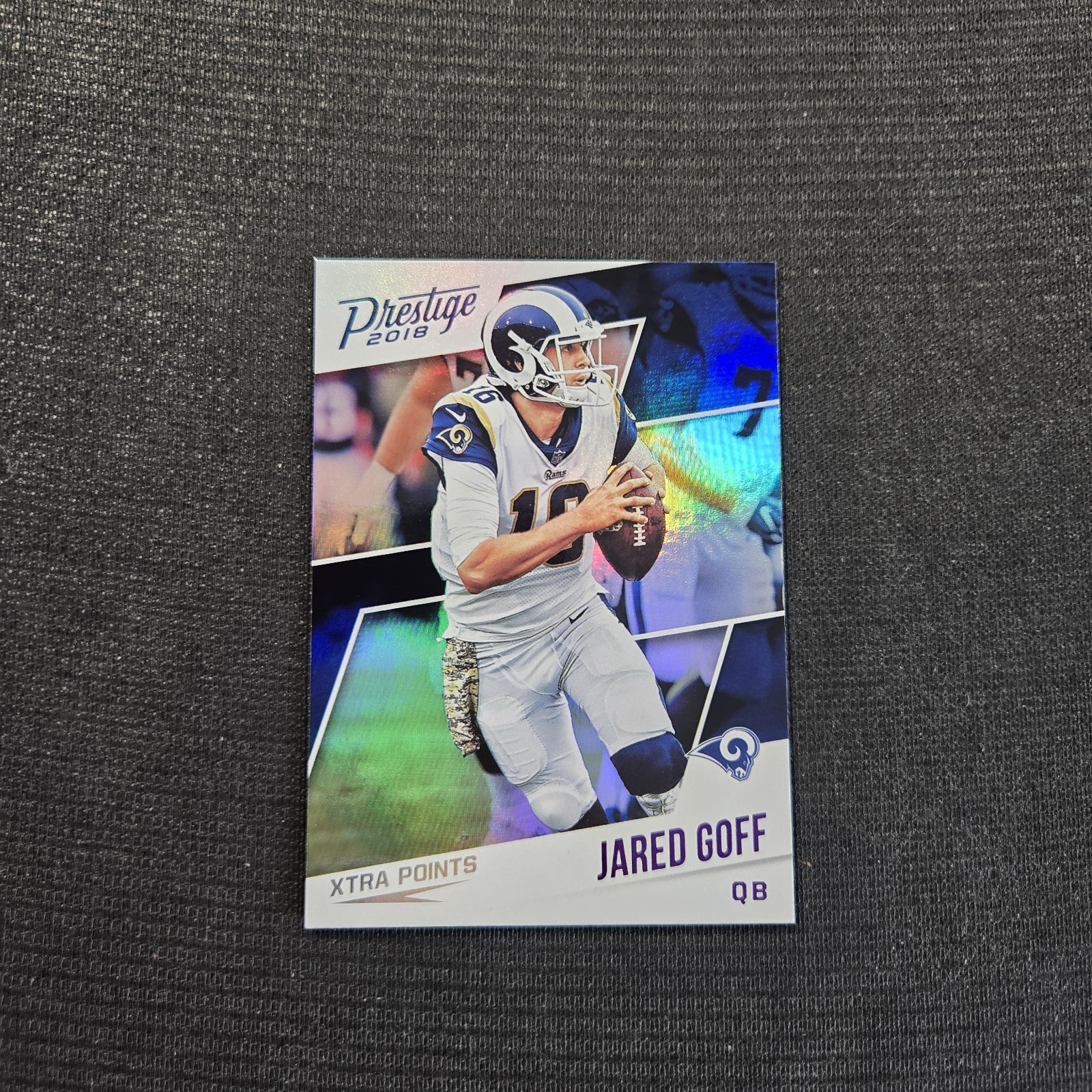 2018 Panini Prestige Football Los Angeles Rams Jared Goff Xtra Points Purple #83