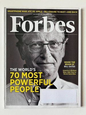WORLD'S 70 MOST POWERFUL PEOPLE * BILL GATES November 21 2011 FORBES MAGAZINE