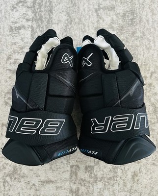 Bauer Flylite Hockey Gloves 2025 Black/Silver Prostock - Senior Size 13 