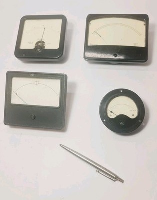 Analog Panel Meter, Precision Instruments, England Lot of 4 Vintage Various