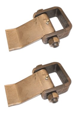 TWO (2) Heavy Duty Door Hinge Dump Trailer Truck Strap Style Greaseable Cargo