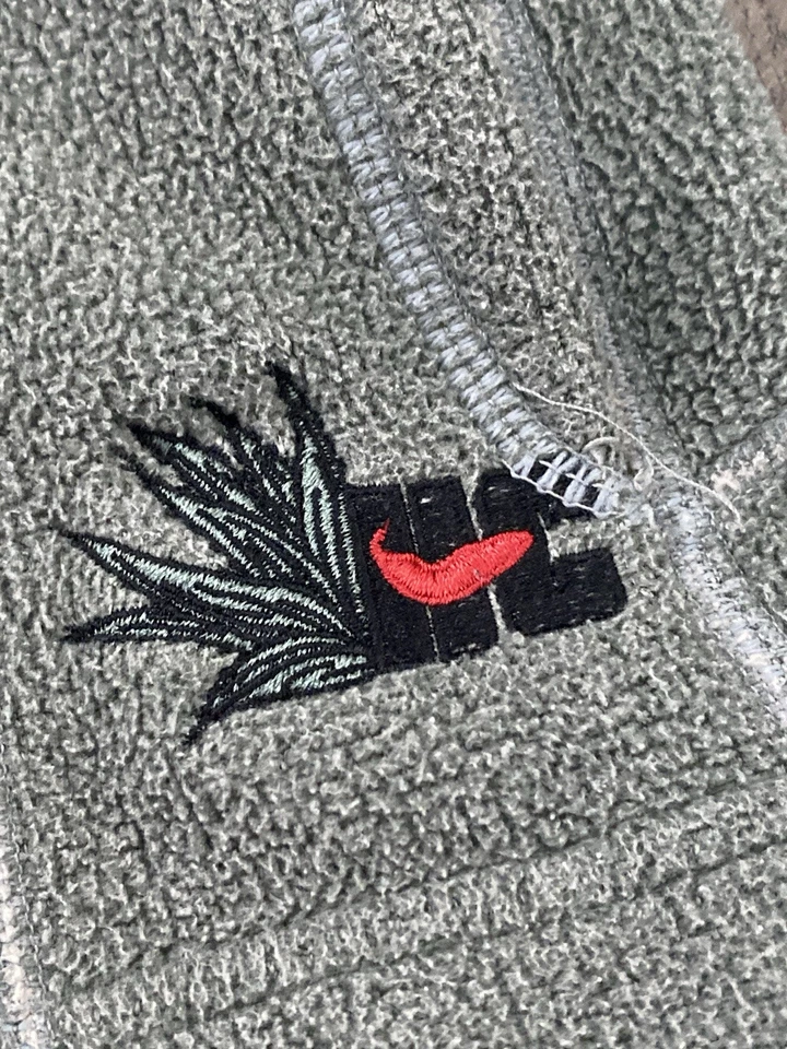 Hot Chillys Para Hombre Sudadera con Capucha Cremallera Completa Chaqueta Polar Verde Mediana Hecha en EE. UU. Foto 2 de 4