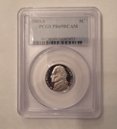 2003-S Jefferson Nickel Proof — photo from the most recent tracked eBay sale