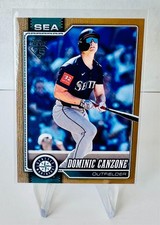 DOMINIC CANZONE 2026 Topps Baseball #156 Gold /2026 Seattle Mariners