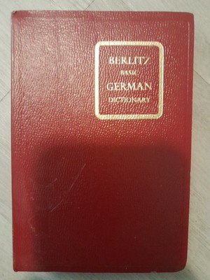 1957 Grosset & Dunlap Berlitz Basic German Dictionary 1st Edition Softcover