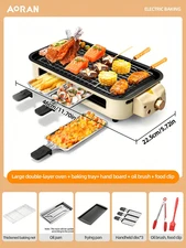 1 Electric Baking Tray, Kitchen Electric Oven, the Whole Body Can Be Detachable,