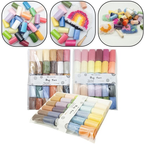 Crafting Excellence 30 Rolls of Assorted Colors Wool Yarn for DIY Enthusiasts - Picture 2 of 25