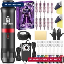 Tattoo Machine Kit with Pen, Ink and Needles for Beginners