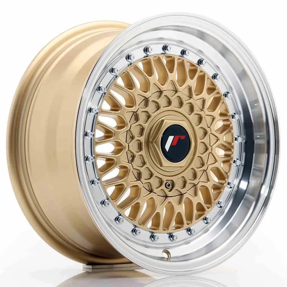 JR WHEELS JR9 15x7 ET20 4x100/108 Gold w/Machined Lip - Bild 1 von 1