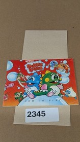 Bubble Bobble - Nintendo NES- Manual Only **NO GAME *Damaged*