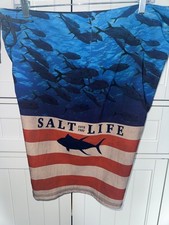 Men's Salt Life SLX-QD Vapor Stretch Board Shorts Swim Bathing Suit Size 34