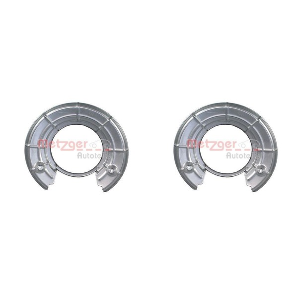 2X Metzger Spritzbleche Bremsscheiben Passend FüR Opel Vectra Links+Rechts-image