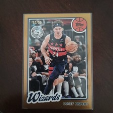 COREY KISPERT 2025-26 Topps GOLD /50 1980 45th Anniversary card Wizards SP