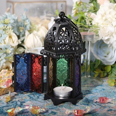 6.7'' Moroccan Lanterns Decorative Indoor & Outdoor Vintage Candle
