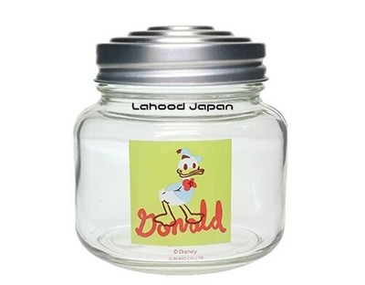 Disney Donald Duck Glass Canister Storage Container Approx. 375ml Retro Style