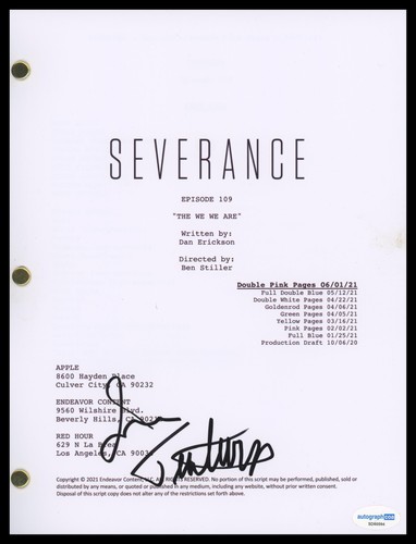 John Turturro "Severance" AUTOGRAPH Signed 'The We We Are' Episode Script ACOA