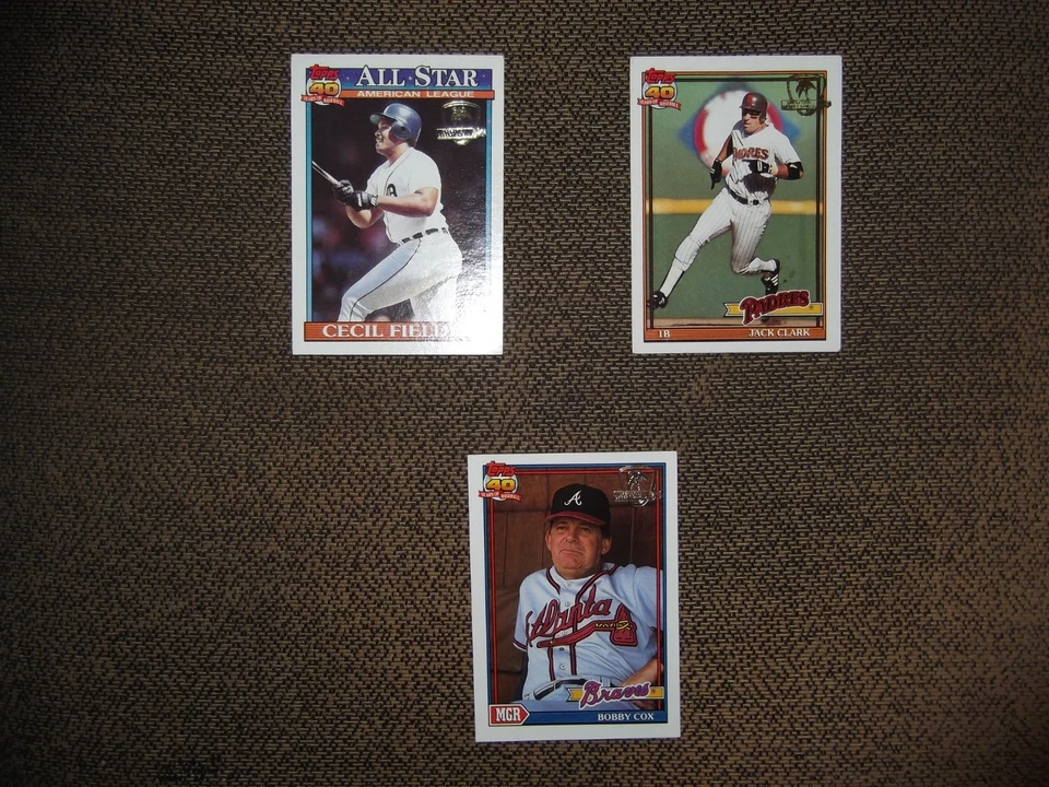 (6)1991 TOPPS BASEBALL DESERT SHIELD LOT #'s 89, 386, 461, 490, 650, 759 - Image 2 of 4