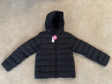 The Children s Place Boys Black Puffer Jacket Coat Size Large 10/12 Hood New