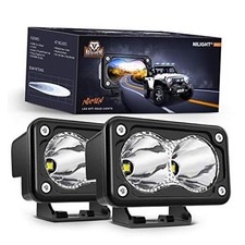 2PCS 3Inch Motorcycle Led Pods 1300LM Built-in EMC Driving Light Super White