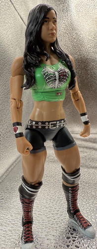 WWE AJ LEE figure Series 53 DIVA Basic Elite 2015 Green Black Widow Matel - Bild 5 von 5