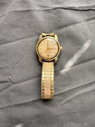 Vintage Omega Seamaster Calendar 34mm Watch Elastic Band