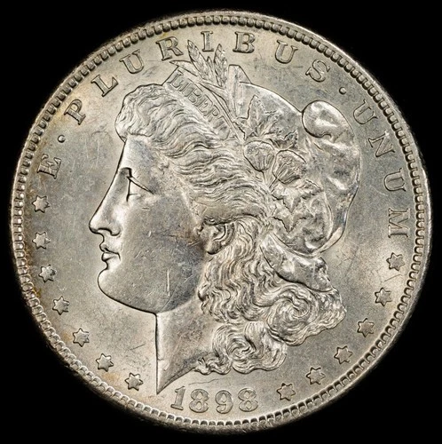 1898-S Morgan Silver Dollar PCGS Certified AU55 - Nice Coin!!