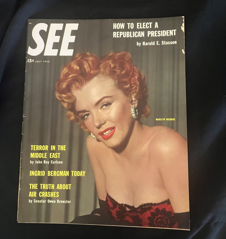 MARILYN MONROE 1954 See Big Mag TOP MM COLLECTOR Free Shipping!